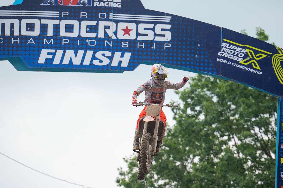 Jett Lawrence Stays Perfect Halfway Through 2023 Pro Motocross Championship to Collect Sixth Win of Season at Southwick
