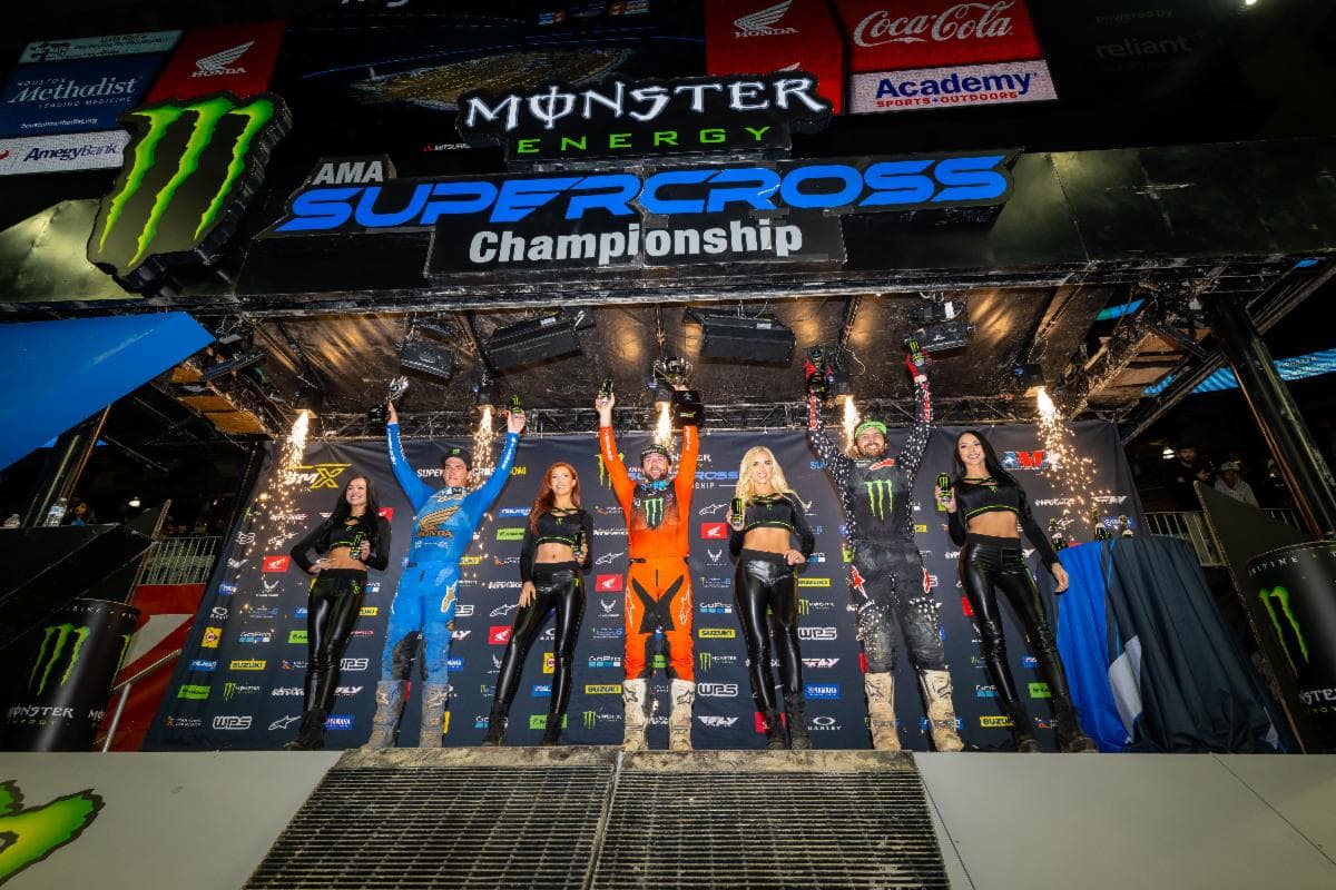 Tomac Shows Nerves of Steel in Houston Supercross Victory