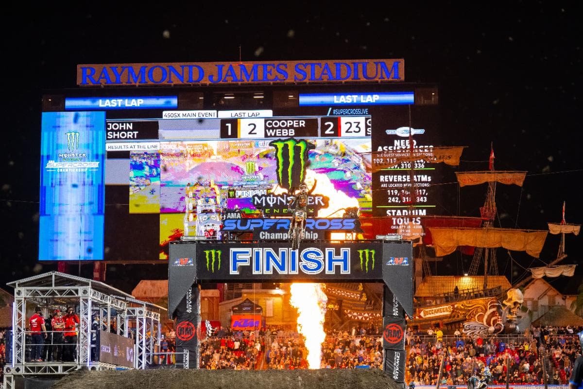 Cooper Webb Back to Winning Ways with Tampa Supercross Victory