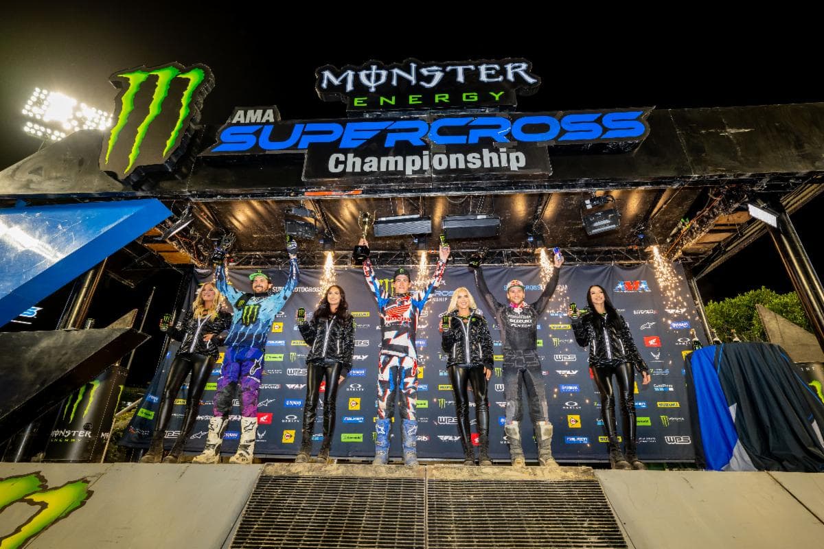 Chase Sexton Wins Triple Crown Thriller at Anaheim 2 Supercross