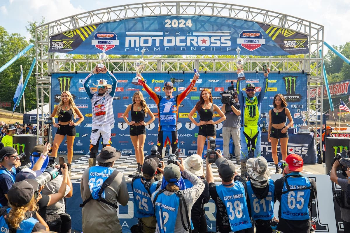 Sexton Captures 2024 Pro Motocross 450 Class Title at Ironman with Dominant Performance, KTM Sweeps Finale