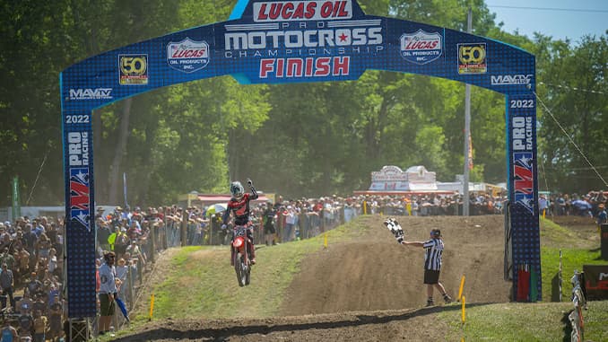 Sexton Reclaims Lead in Lucas Oil Pro Motocross Championship Following Dominant Sweep of the Motos at Unadilla