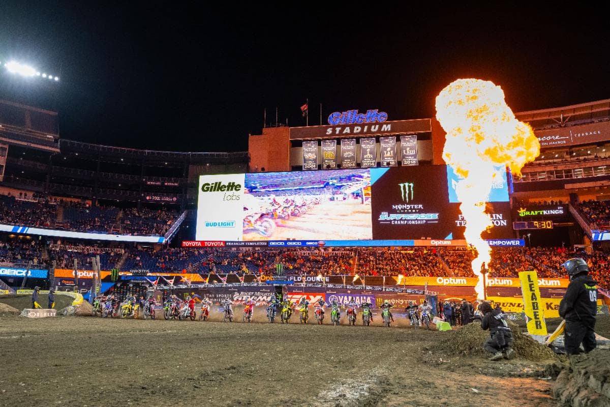 Cooper Webb Ties in Championship Points Following a Stellar Victory at Foxborough Supercross